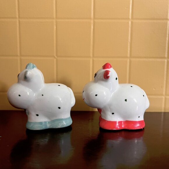 Adorable Vintage Colourful Cows Salt & Pepper Shakers - Picture 3 of 7